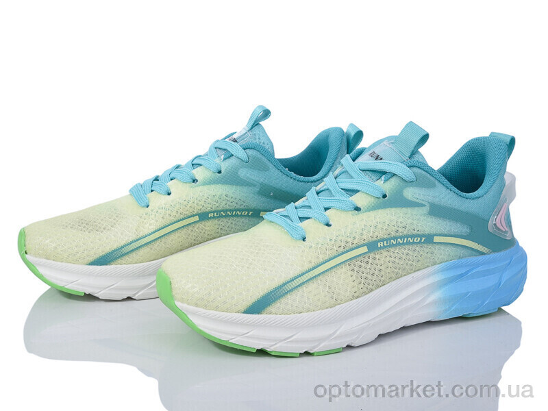 Купить Кросівки жіночі 20-1028 blue-green Violeta жовтий, фото 1