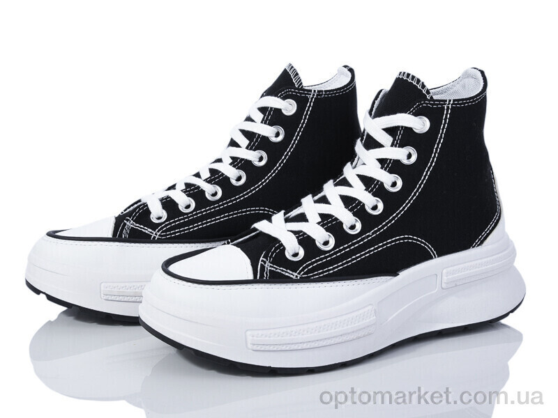 Купить Кеди жіночі 20-1042 black Violeta чорний, фото 1
