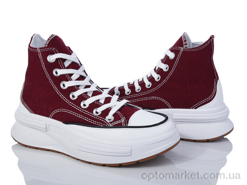 Купить Кеди жіночі 20-1042 red Violeta бордовий, фото 1