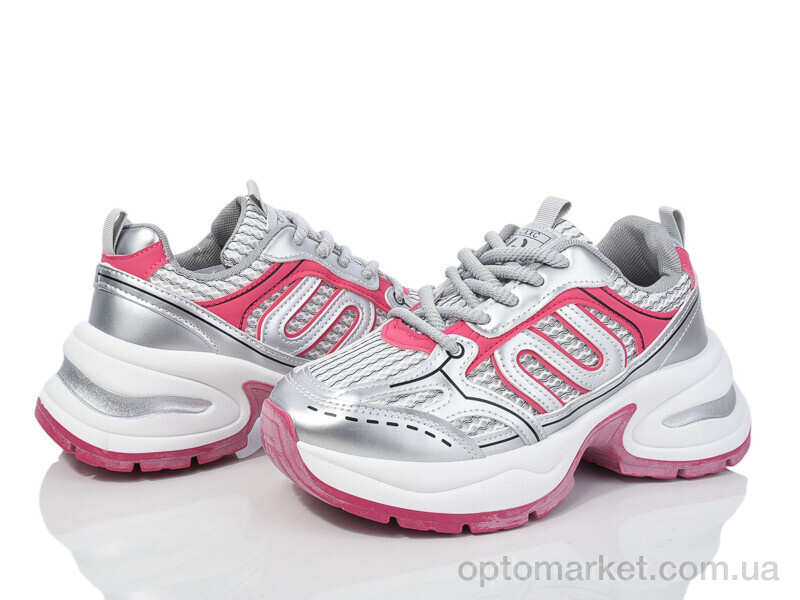 Купить Кросівки жіночі 20-1068-3 grey-red Violeta срібний, фото 1