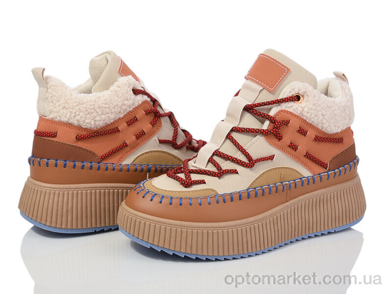 Купить Черевики жіночі 20-1074-3 beige-khaki Violeta бежевий, фото 1