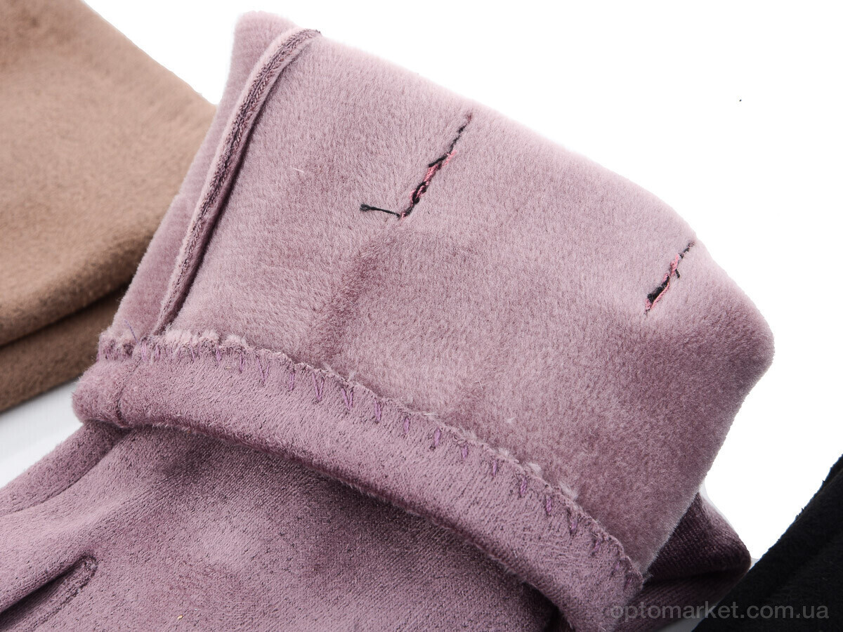 Купить Рукавички жіночі 20-132Ж замша плюш mix Королева мікс, фото 3