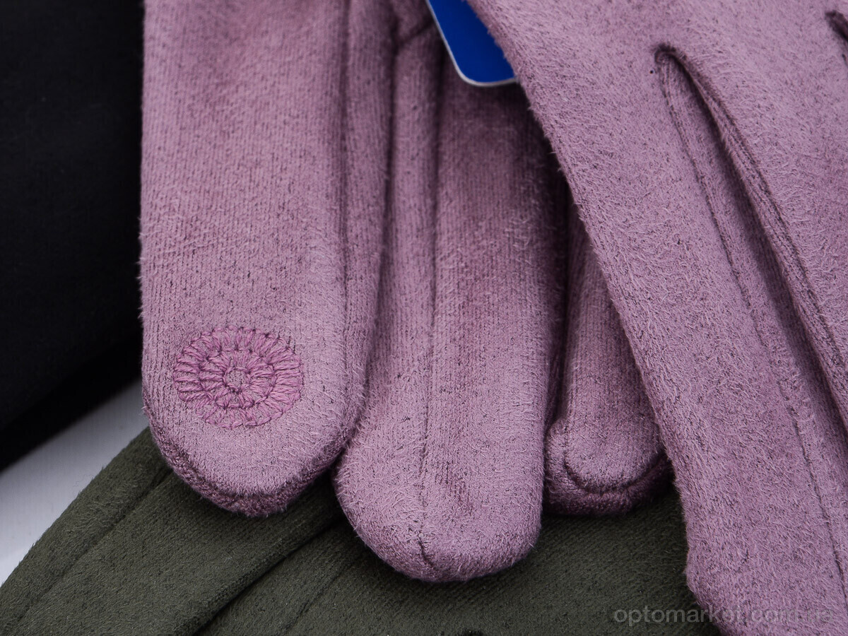 Купить Рукавички жіночі 20-138Ж замша плюш mix Королева мікс, фото 2