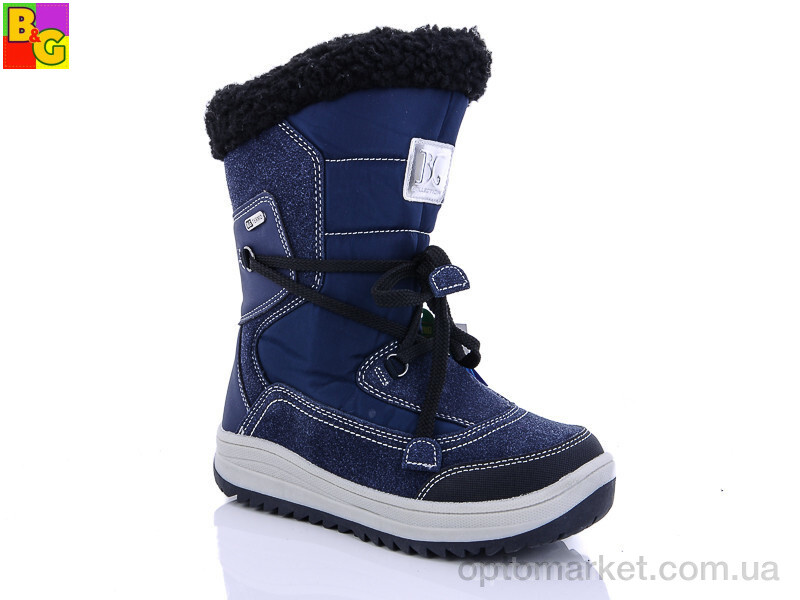 Купить Термо взуття дитячі 20-217 B&G синій, фото 1