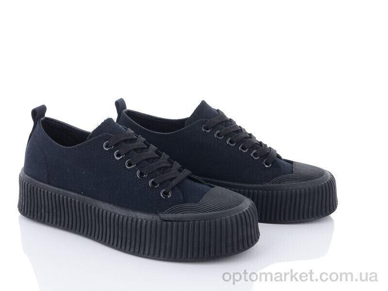 Купить Кросівки жіночі 20-946-1 all black Violeta only one чорний, фото 1