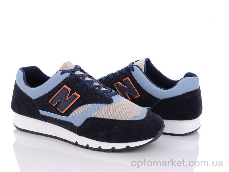 Купить Кросівки чоловічі 20-977 blue-orange Wonex синій, фото 1