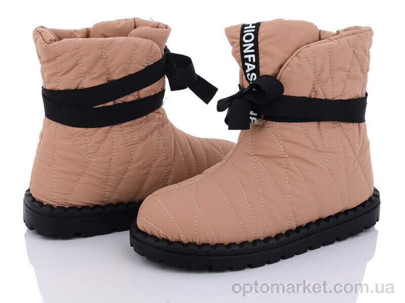 Купить Дутики жіночі 20-983-4 khaki Violeta only one коричневий, фото 1