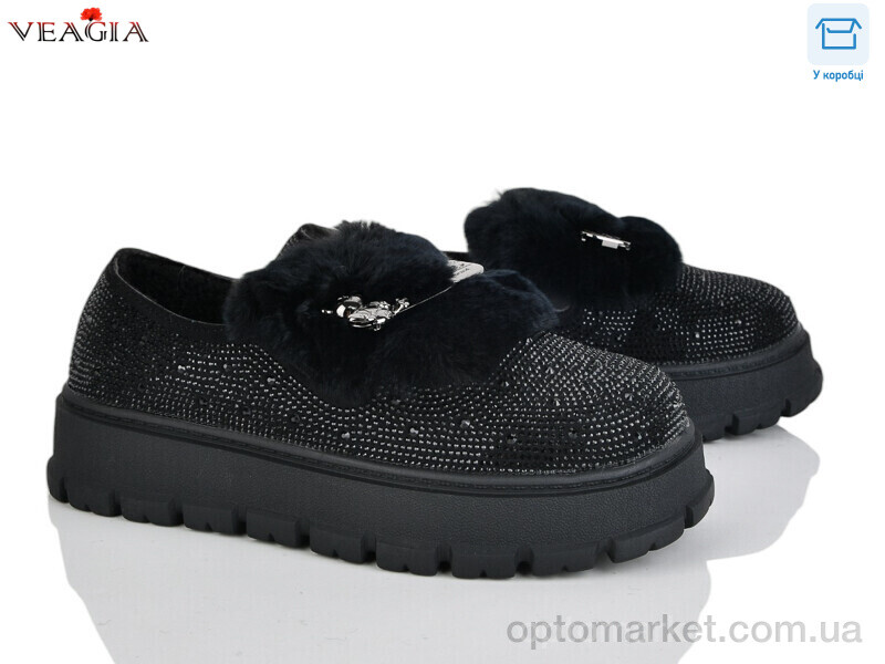 Купить Туфлі жіночі 20003-2 Veagia чорний, фото 1