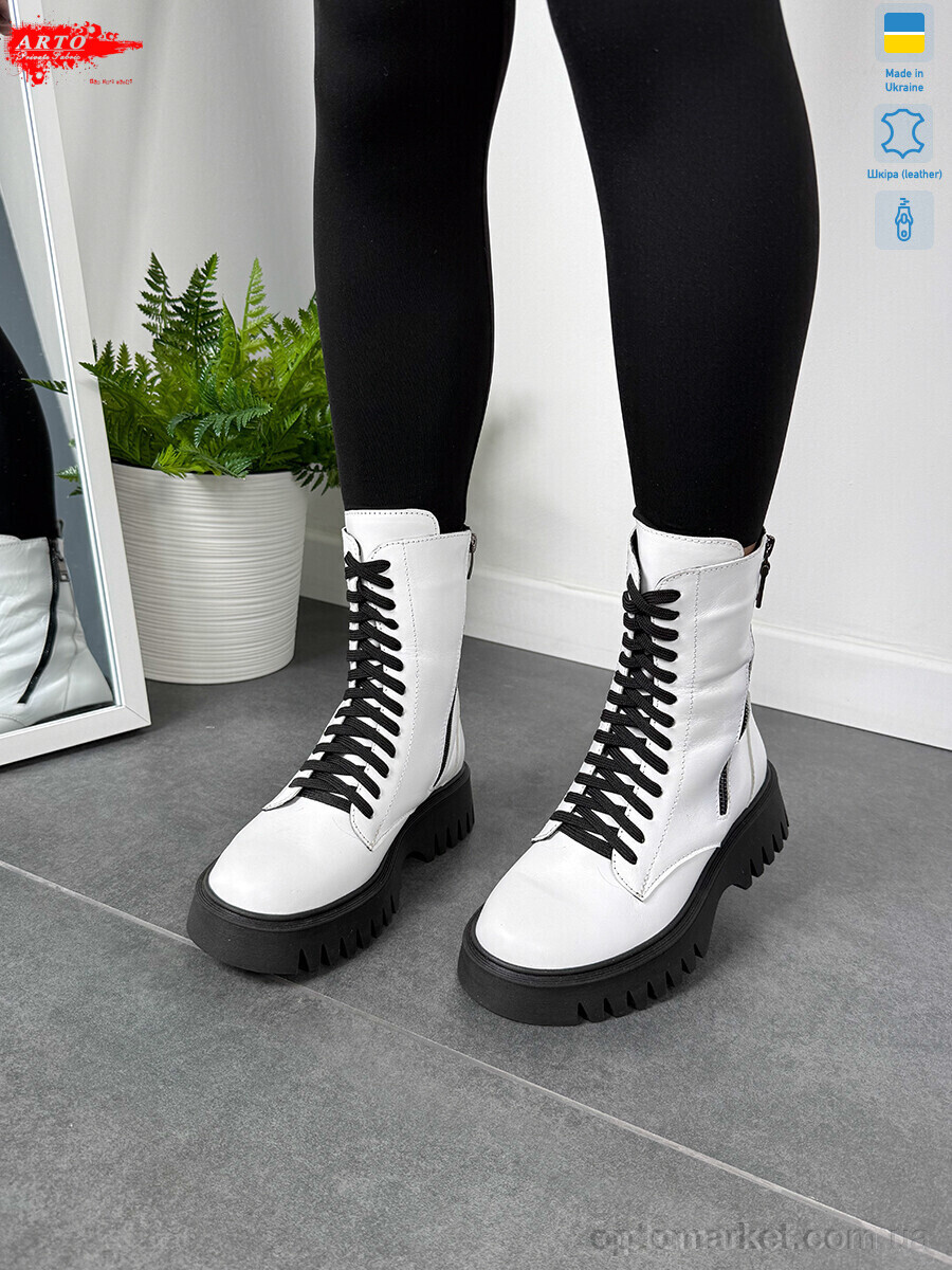 Купить Черевики жіночі 2001 б.ш. ARTO білий, фото 2