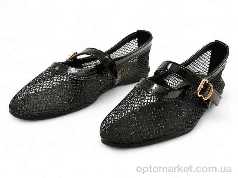 Купить Балетки жіночі 200325 ALLSY чорний, фото 3