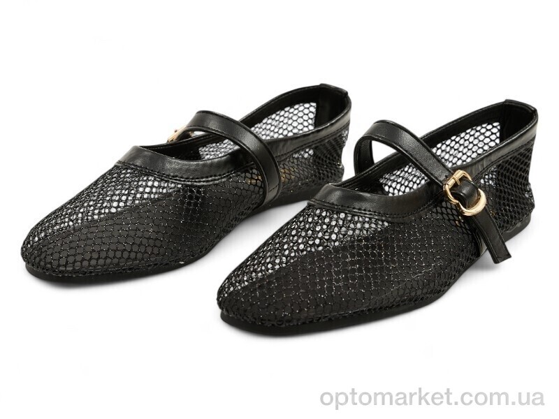 Купить Балетки жіночі 200326 ALLSY чорний, фото 3