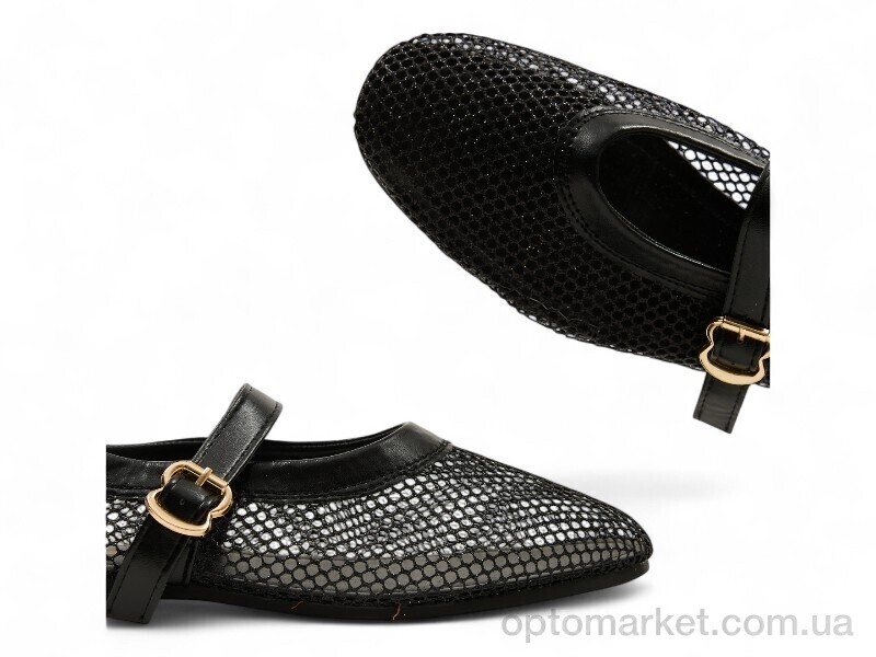 Купить Балетки жіночі 200326 ALLSY чорний, фото 4