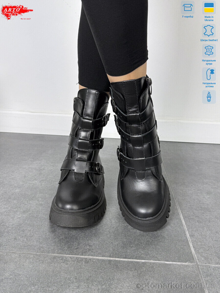 Купить Черевики жіночі 2004 ч.ш. ARTO чорний, фото 2