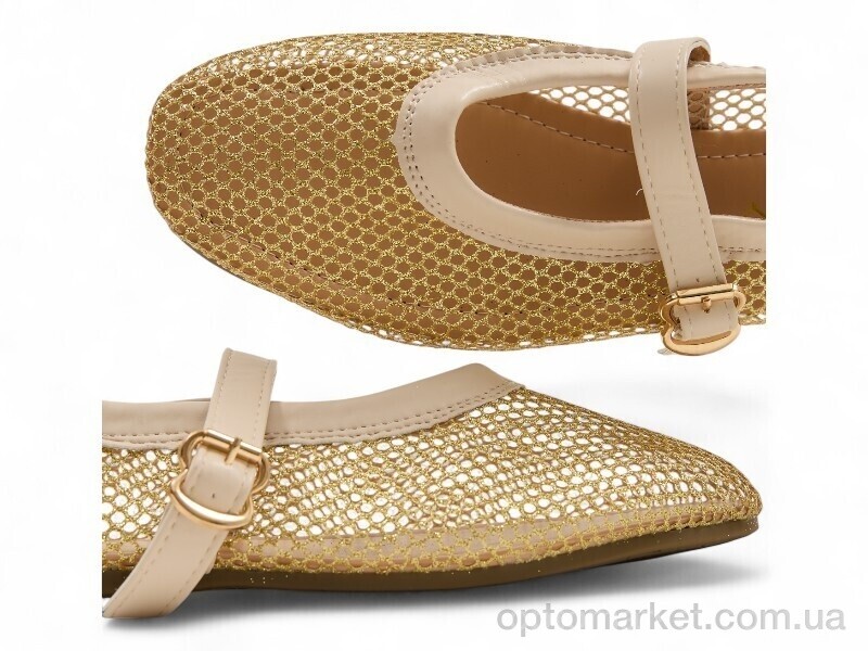 Купить Балетки жіночі 200410 ALLSY бежевий, фото 4