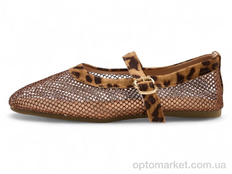 Купить Балетки жіночі 200412 ALLSY коричневий, фото 1