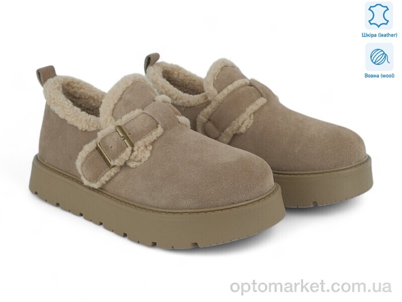 Купить Уги жіночі 200607 ALLSY бежевий, фото 1