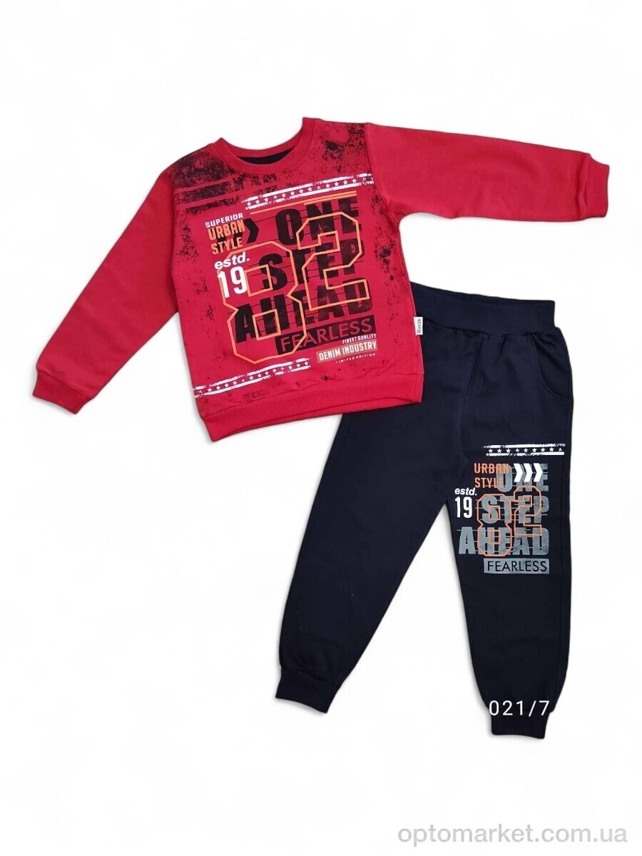 Купить Комплекти дитячі дитячі 2007 червоний батнік-штани Ravza Kids червоний, фото 1