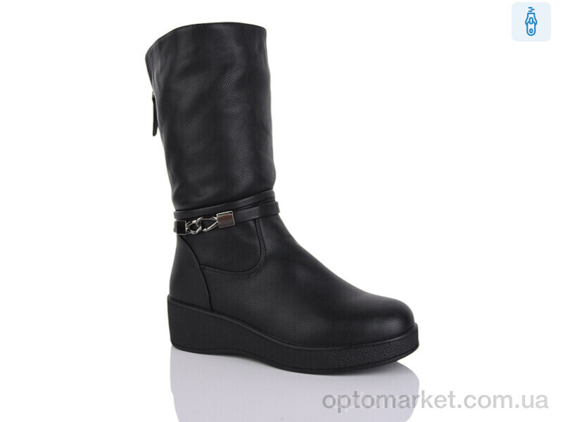 Купить Чоботи жіночі 201 Aifeilin-Karco чорний, фото 1