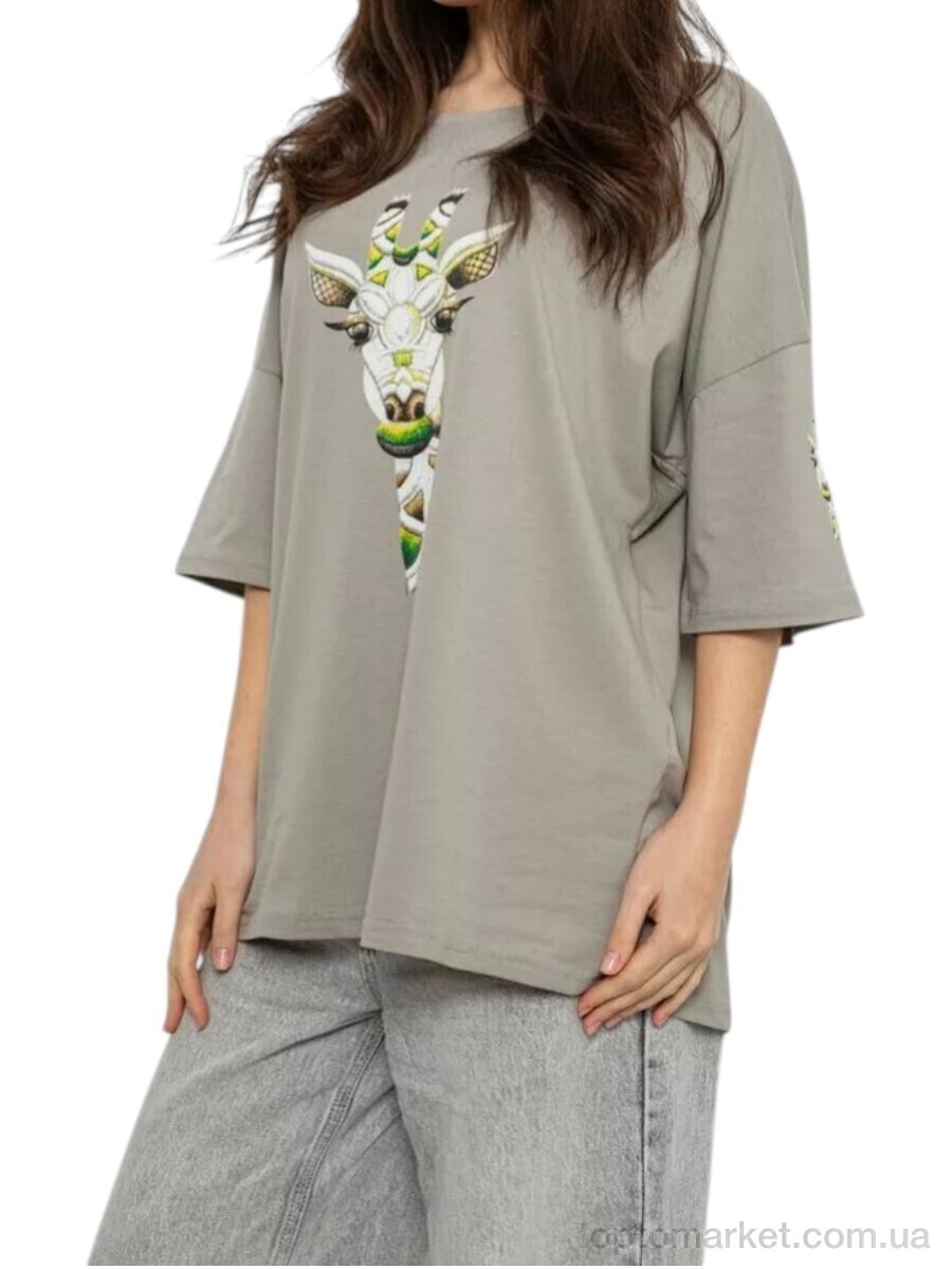 Купить Футболка жіночі 2012 сірий Massmag сірий, фото 2