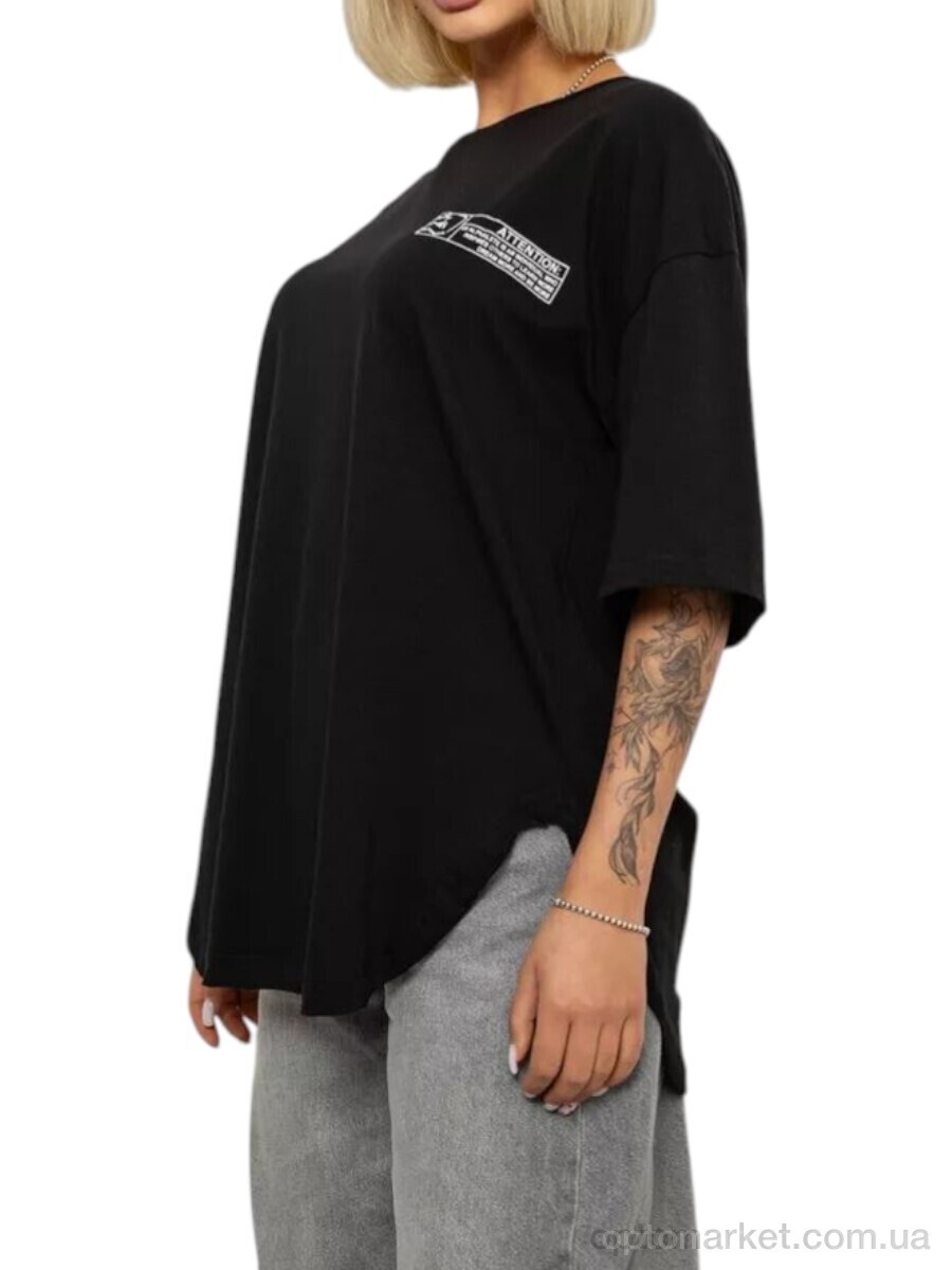 Купить Футболка жіночі 2017 чорний Massmag чорний, фото 2
