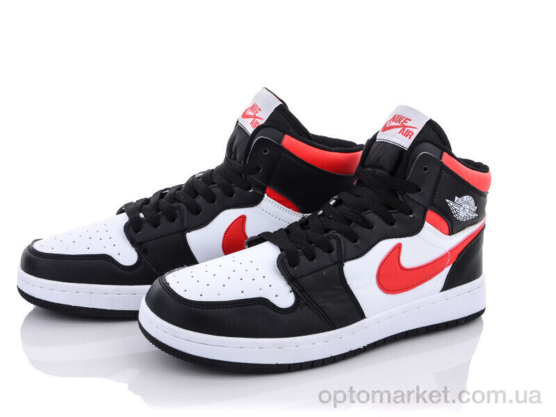 Купить Кросівки чоловічі 2018A black-white-red Wonex чорний, фото 2