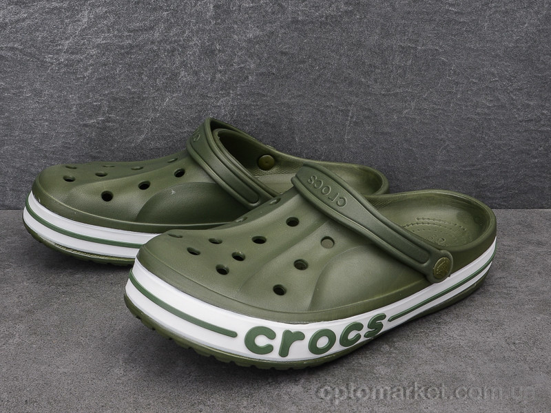 Купить Крокси чоловічі 202-3 Crocs зелений, фото 2