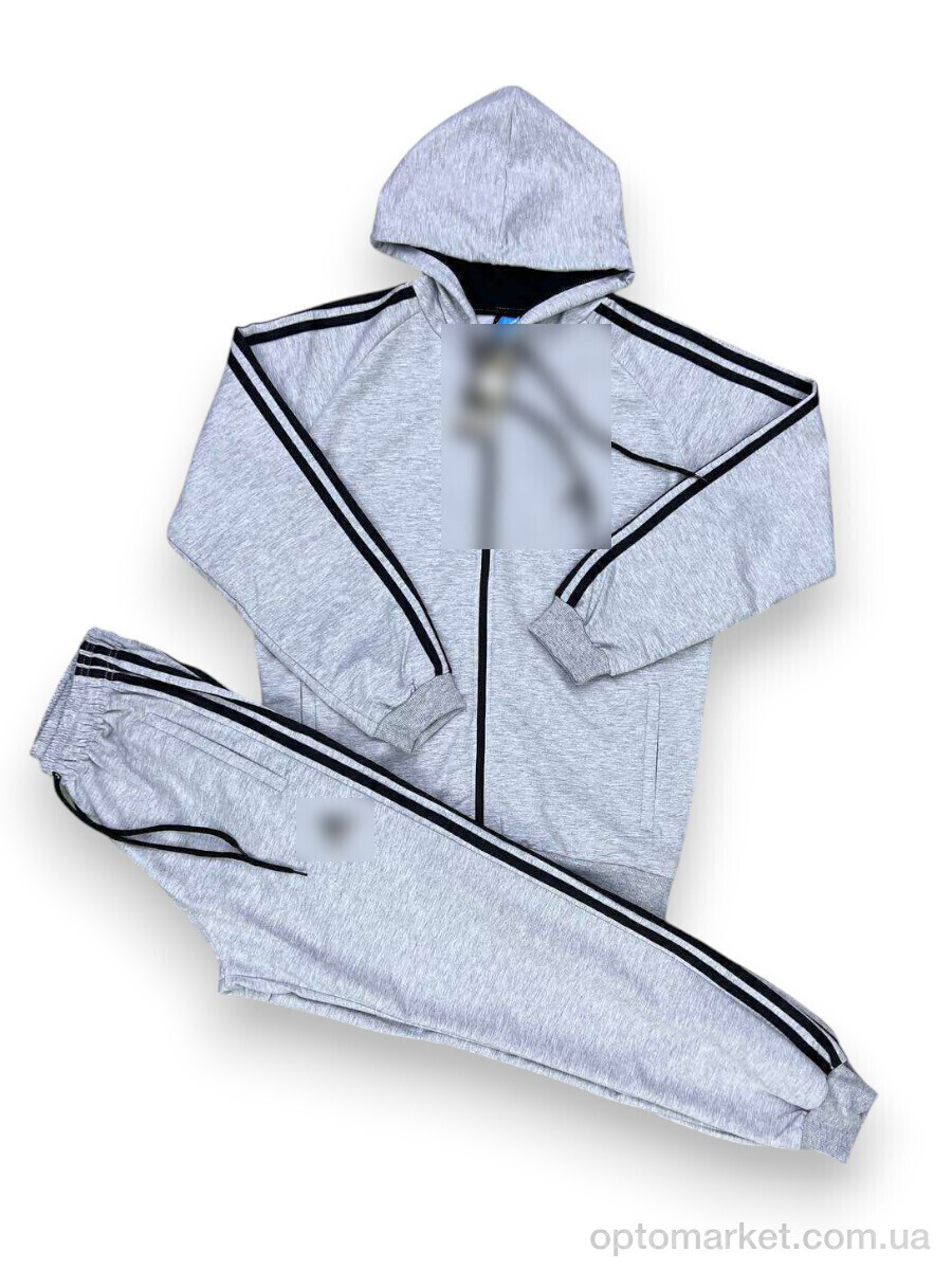 Купить Спортивний костюм чоловічі 202 l.grey A.idas сірий, фото 1