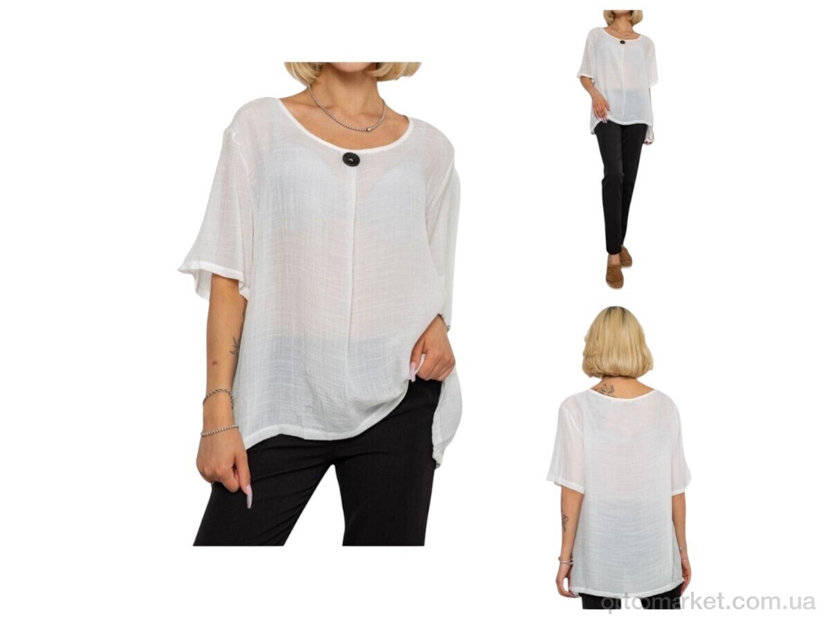 Купить Футболка жіночі 202 white Massmag білий, фото 1