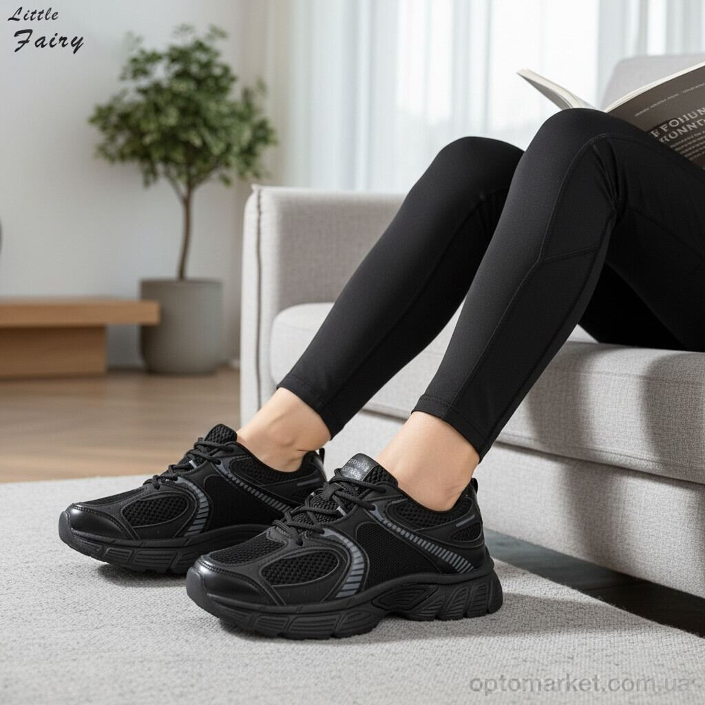 Купить Кросівки жіночі 2020-1 L.Fairy чорний, фото 2
