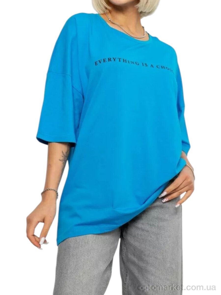 Купить Футболка жіночі 2020 блакитний Massmag блакитний, фото 1