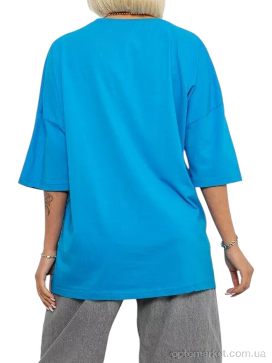 Купить Футболка жіночі 2020 блакитний Massmag блакитний, фото 2