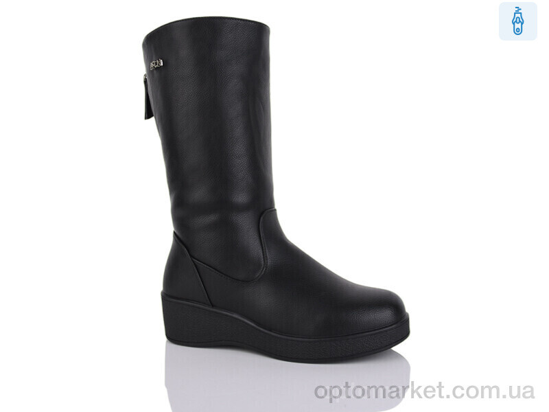 Купить Чоботи жіночі 202 Aifeilin-Karco чорний, фото 1