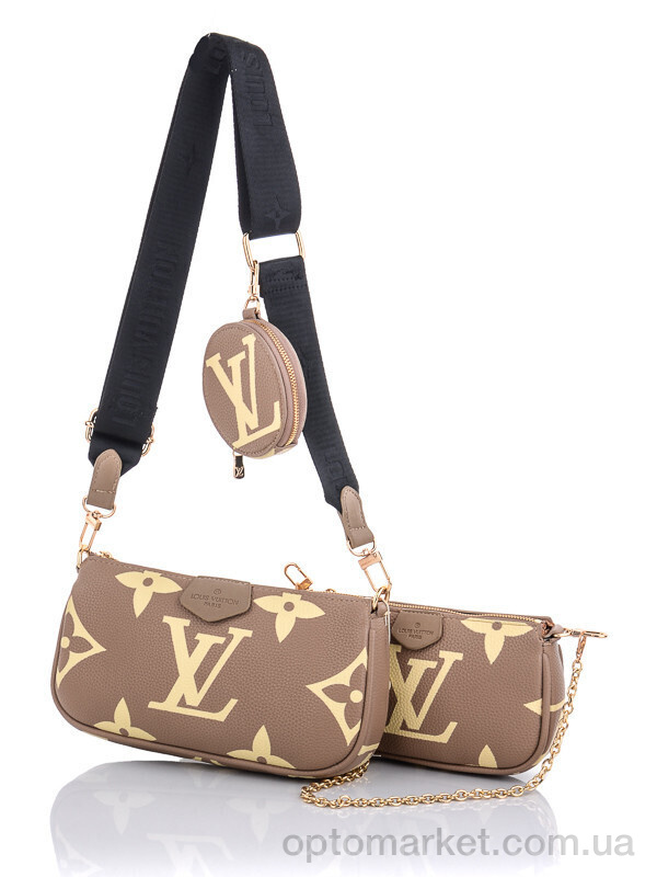 Купить Сумка женская 202213 beige L.uis Vuitton бежевий, фото 2