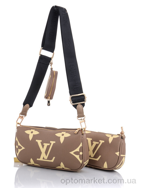 Купить Сумка женская 202213 beige L.uis Vuitton бежевий, фото 3