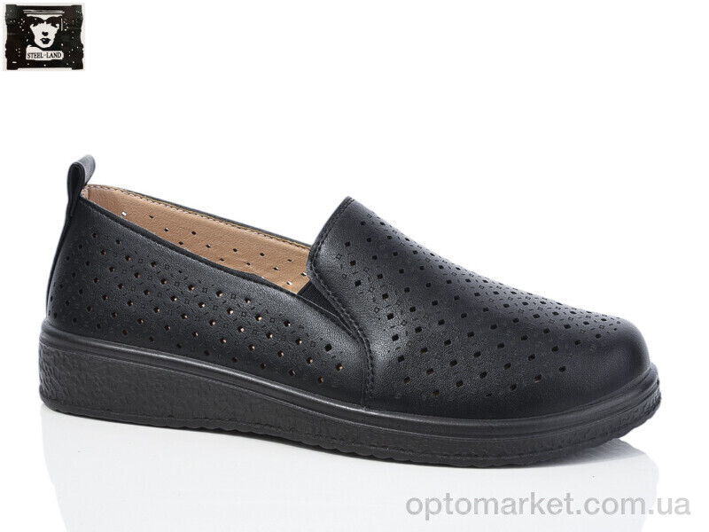 Купить Туфлі жіночі 2024-34 Steel Land чорний, фото 1