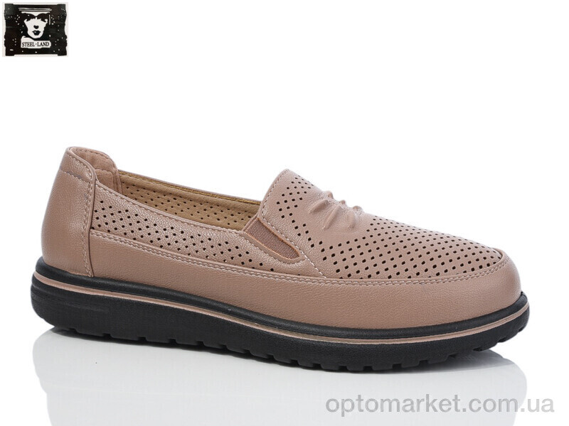 Купить Туфлі жіночі 2024-39 Steel Land коричневий, фото 1