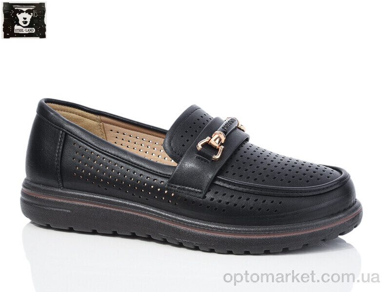 Купить Туфлі жіночі 2024-64 Steel Land чорний, фото 1