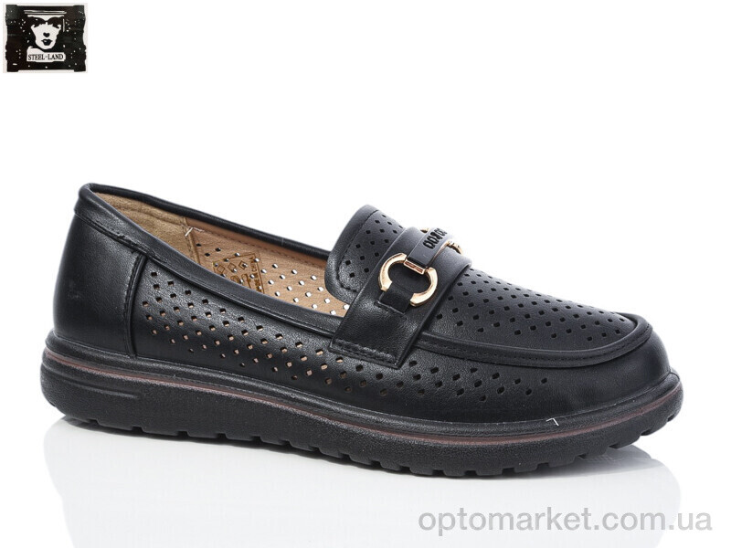 Купить Туфлі жіночі 2024-68 Steel Land чорний, фото 1