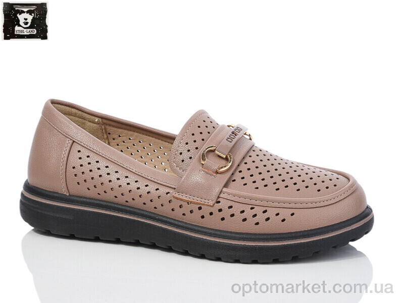 Купить Туфлі жіночі 2024-69 Steel Land коричневий, фото 1