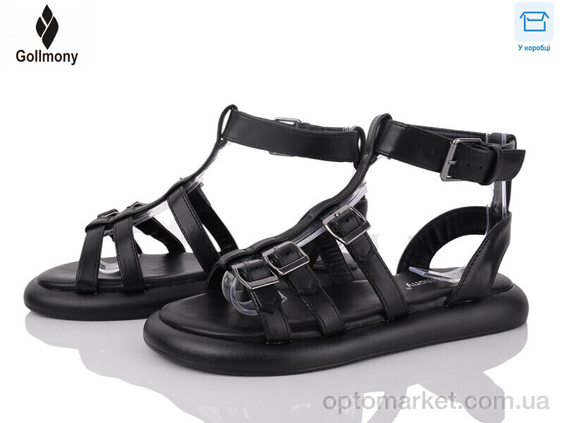 Купить Босоніжки жіночі 2025-70-1 Gollmony чорний, фото 1