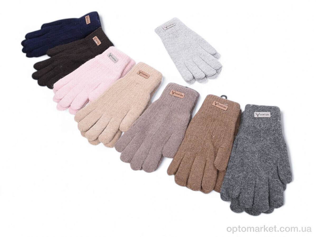 Купить Рукавички унісекс 2028 mix Snowflake мікс, фото 1