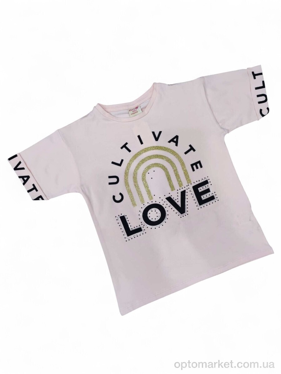 Купить Футболка дитячі 20304 пудра Petto Kids рожевий, фото 1