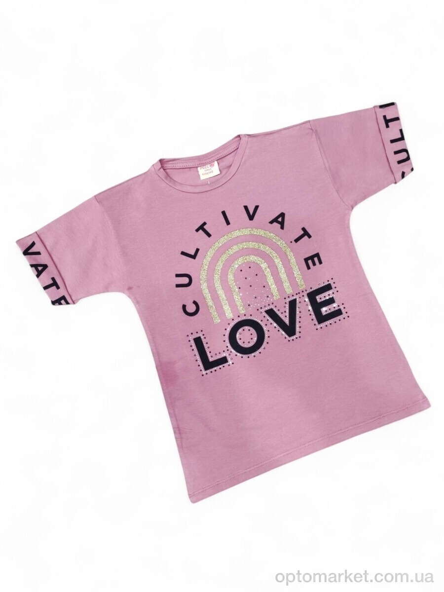 Купить Футболка дитячі 20304 т.пудровий Petto Kids рожевий, фото 1
