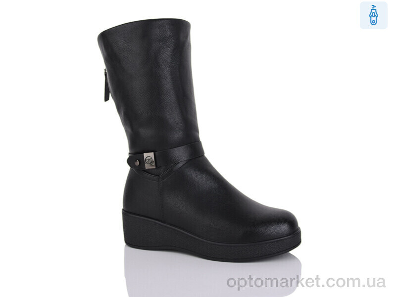 Купить Чоботи жіночі 203 Aifeilin-Karco чорний, фото 1