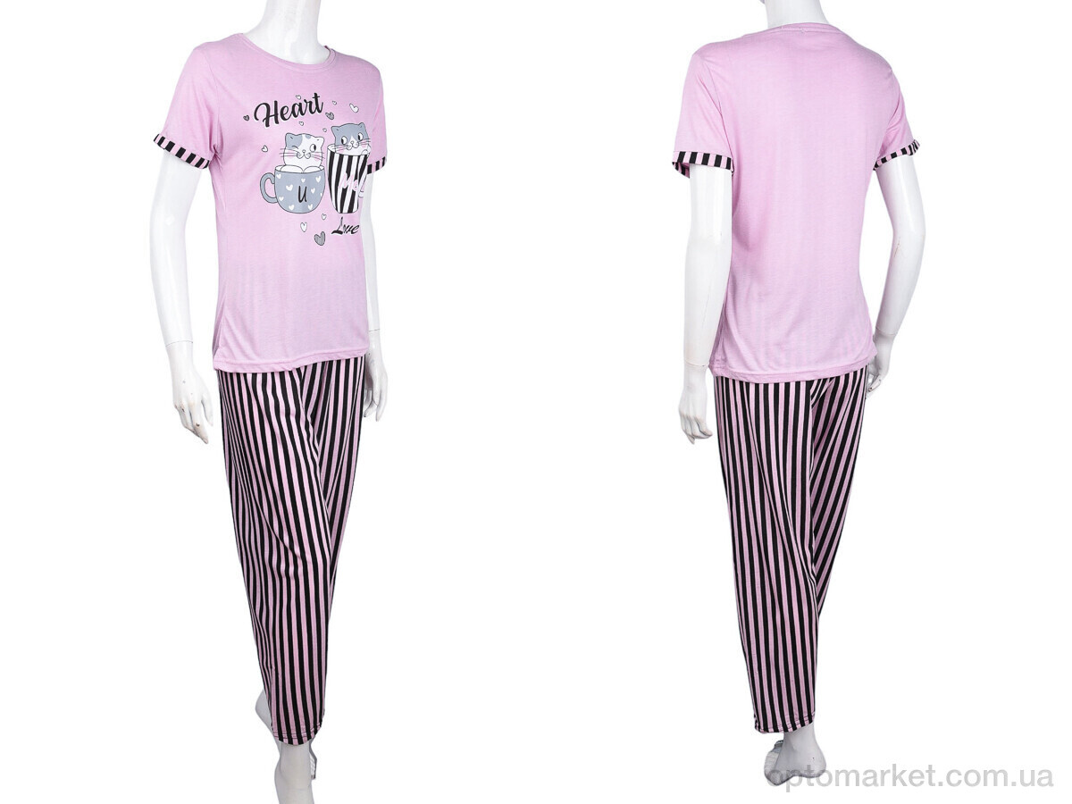 Купить Пижама жіночі 2032F (04250) pink Justin рожевий, фото 3