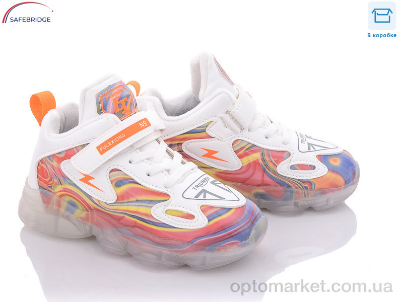 Купить Кроссовки детские 2033 white-red Fulexiong белый, фото 1