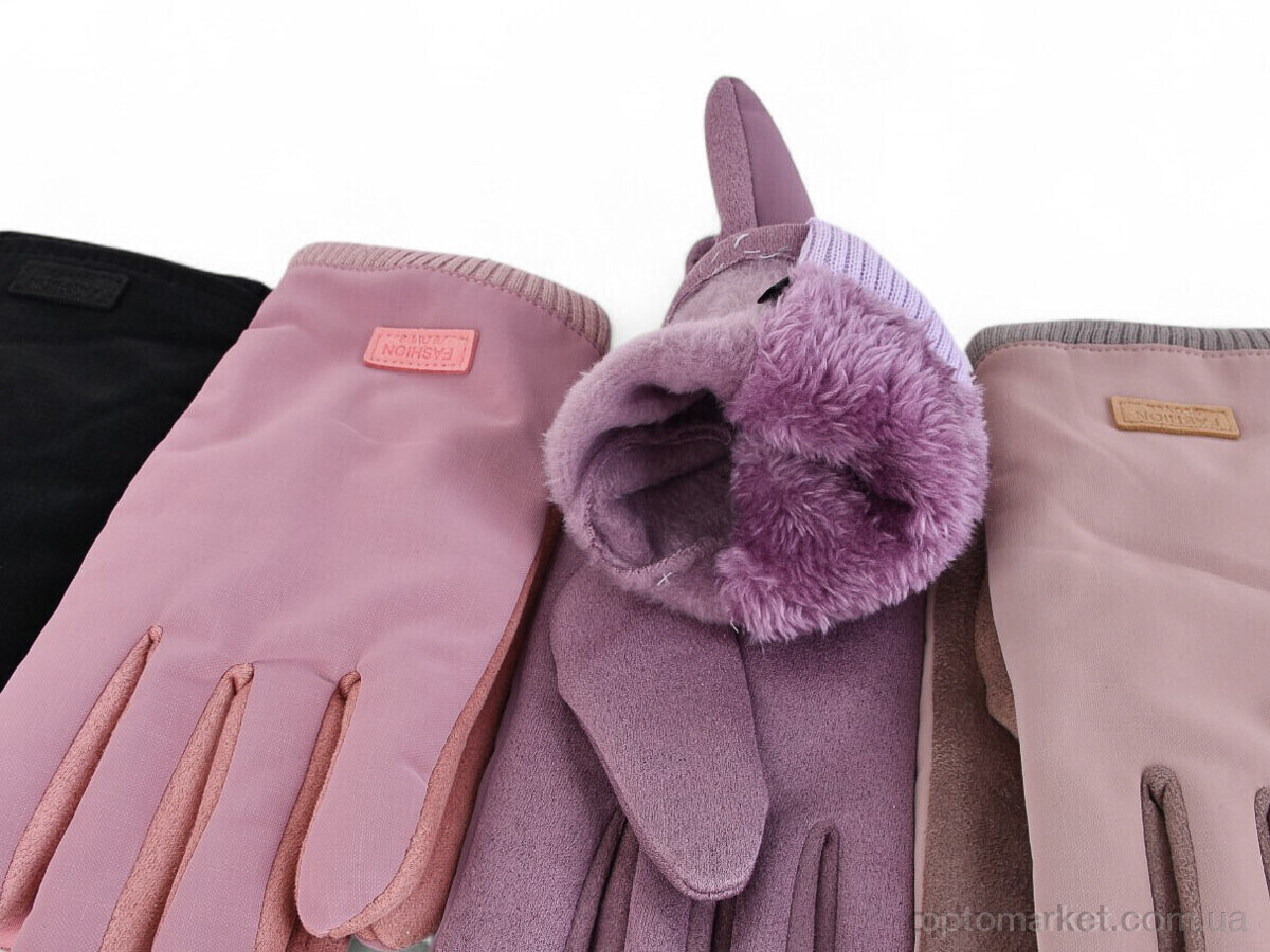 Купить Рукавички жіночі 204 плащівка-текстиль mix Paidi мікс, фото 2