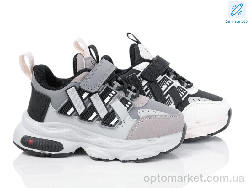 Купить Кросівки дитячі 2042-4A mix LED B&G мікс, фото 1
