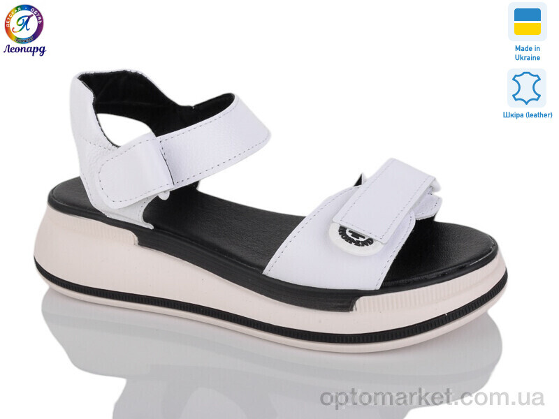 Купить Босоніжки жіночі 205-6 Леопард білий, фото 1