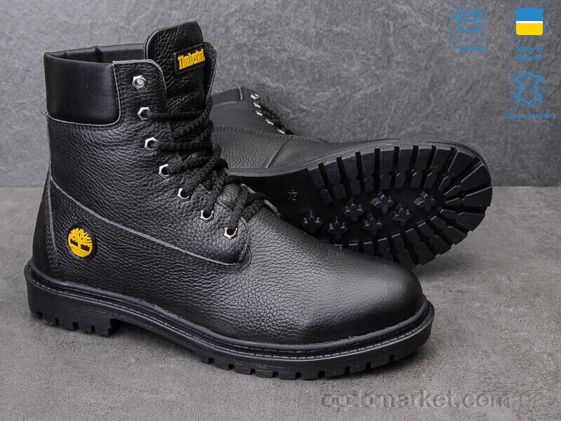Купить Черевики чоловічі 205 ф.л T.mberland чорний, фото 4